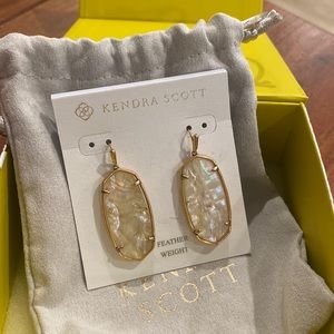 Kendra Scott iridescent abalone Drop Earrings